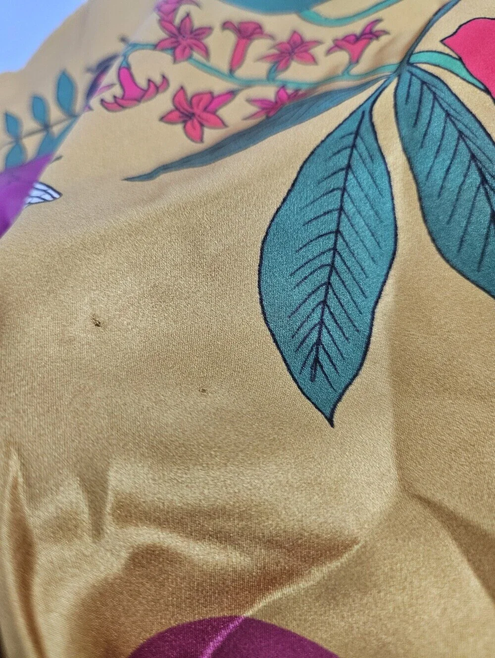 Anthropologie X Karen Mabon Silk Floral Print 